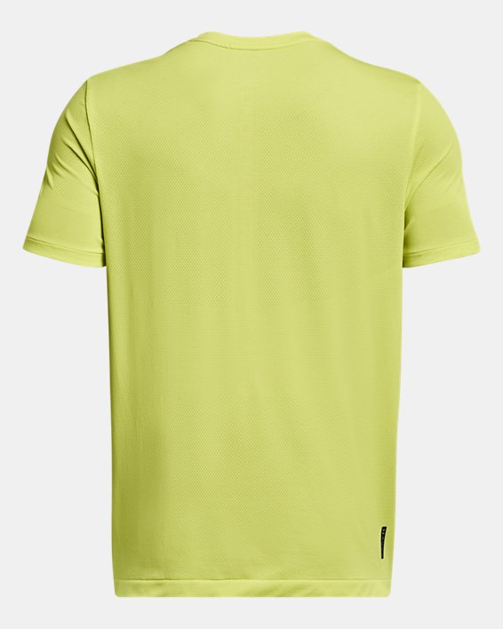 Men's UA Vanish Elite Seamless Short Sleeve, Yellow, pdpMainDesktop image number 5